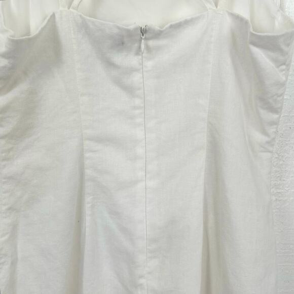 Forever 21 Women Sleeveless Linen Cotton Mini Dress Beach Vacation Summer Small - Picture 8 of 9